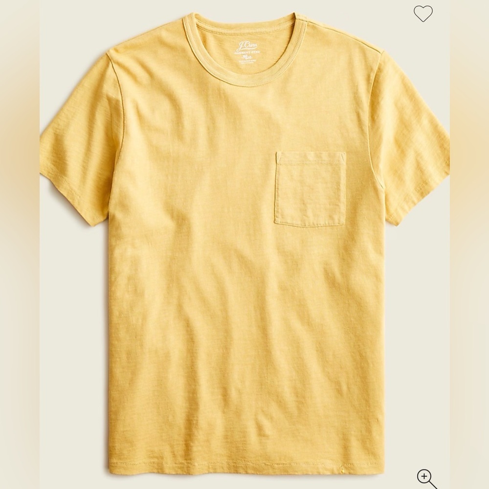 NWT J.Crew Garment-dyed slub cotton crewneck T-shirt size Small